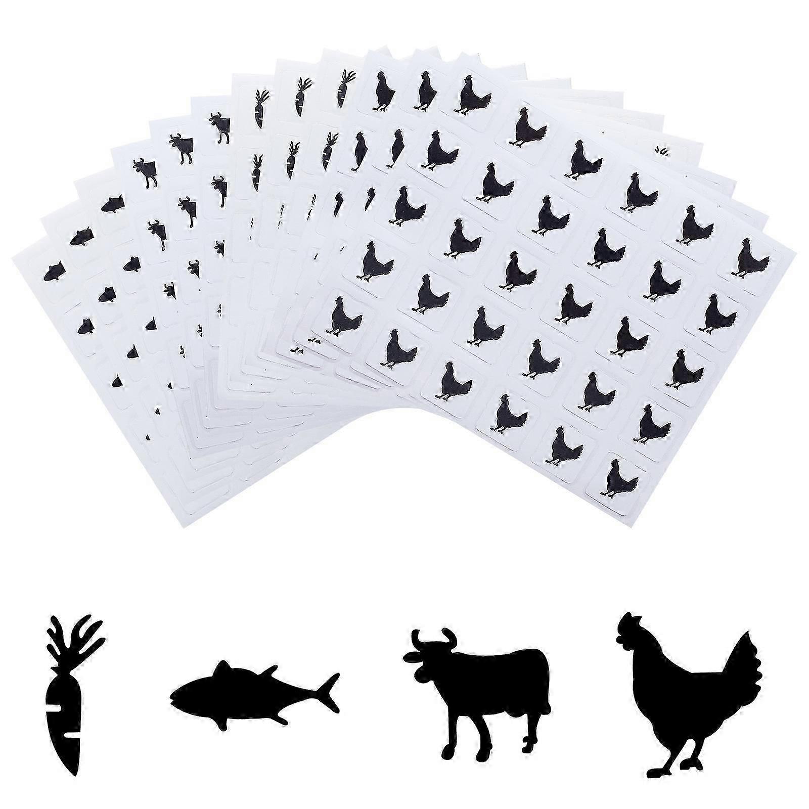 Food selection stickers