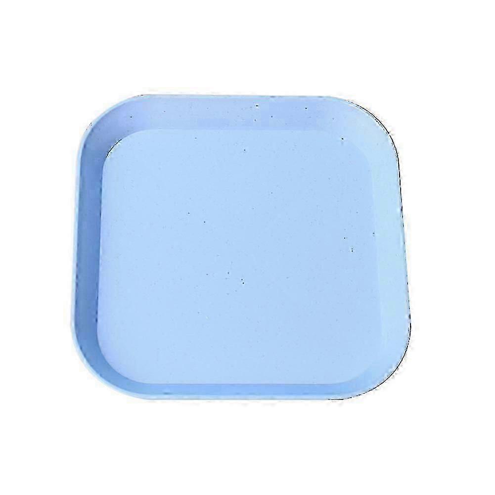1pc Multi-Function Spit Bone Dish Household Food Grade Plastic Snack Fruit Tray Round Square Dining Table Garbage Plate,l