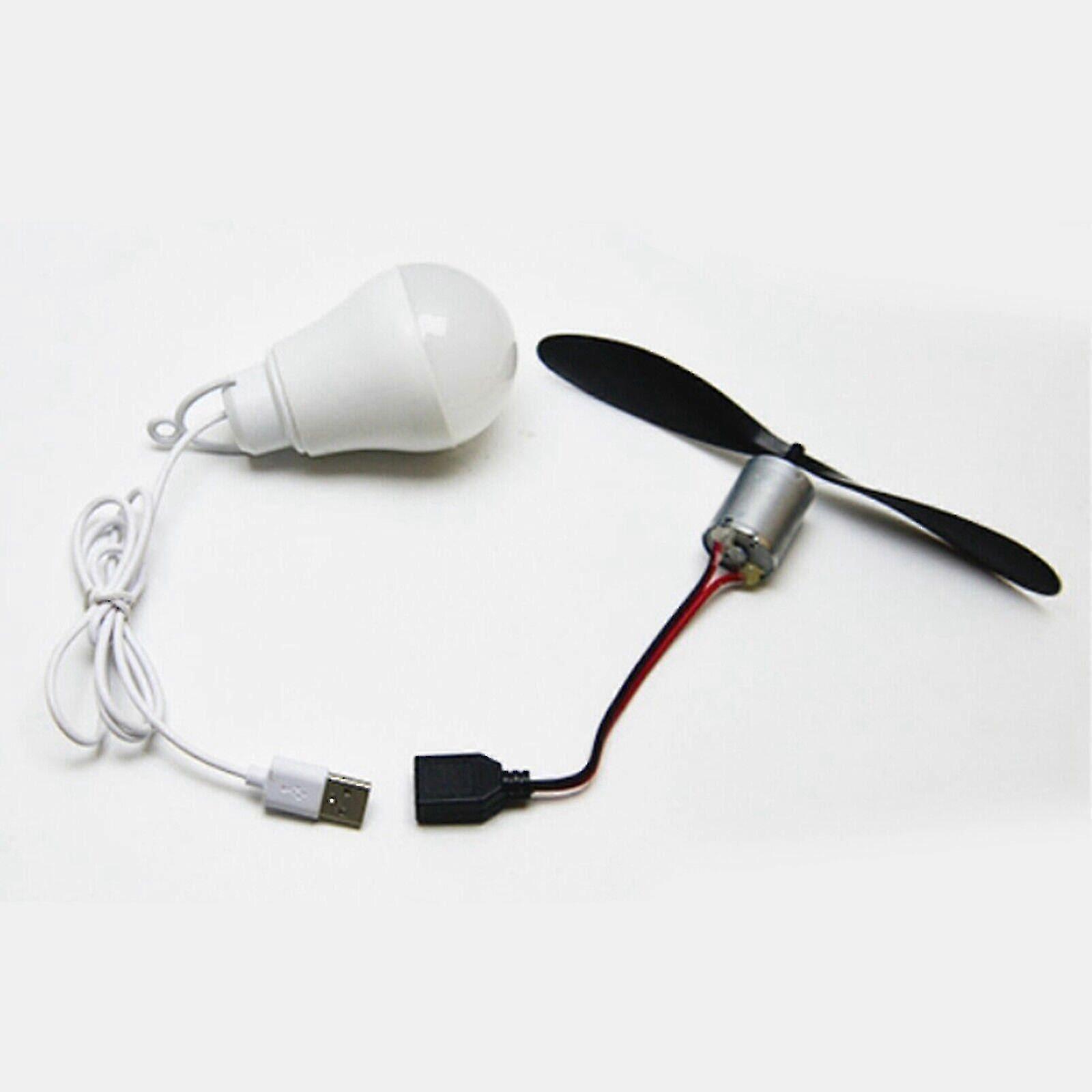 Micro Wind Generator Turbines Power With Bulb Teaching Model Kit Diy New