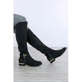 Stretchy Knee High Riding Boots