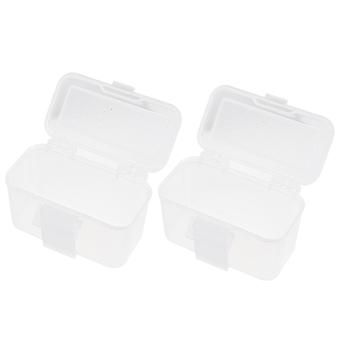Breeding Box Plastic Earthworm Box for Storage 2Pcs White