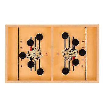 1 Box Chess Game Board Chess Fast Sling Puck Game Table Wooden Chess Board (Assorted Color)