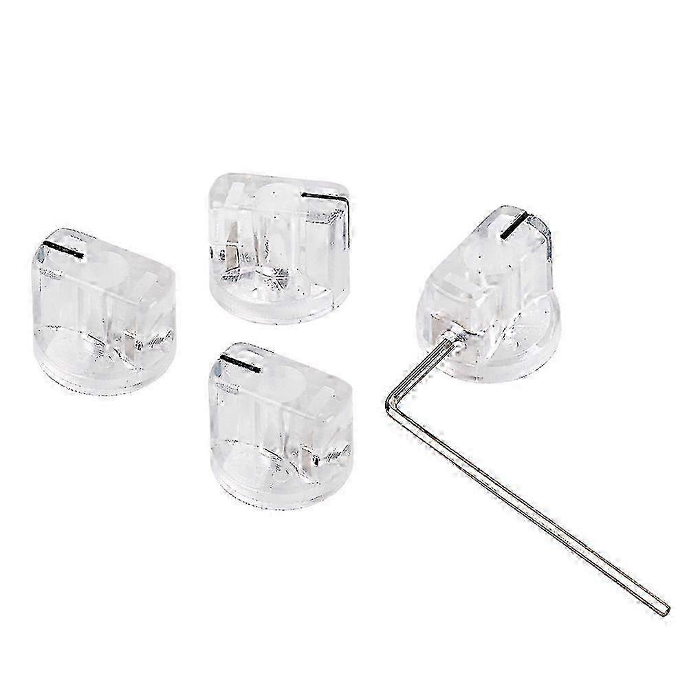 4pcs Effect Pedal Pointer Knobs Guitar AMP Volume Control with Wrench, Compatible with GD68