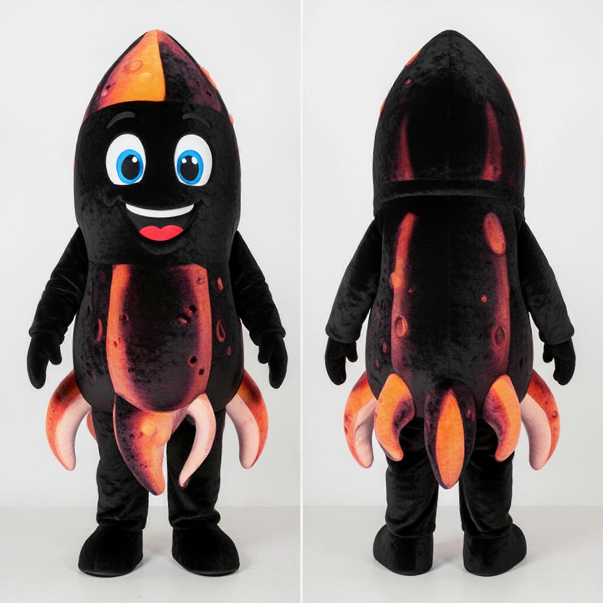 MASTICOT Black Crispy Fried Calamari Mascot