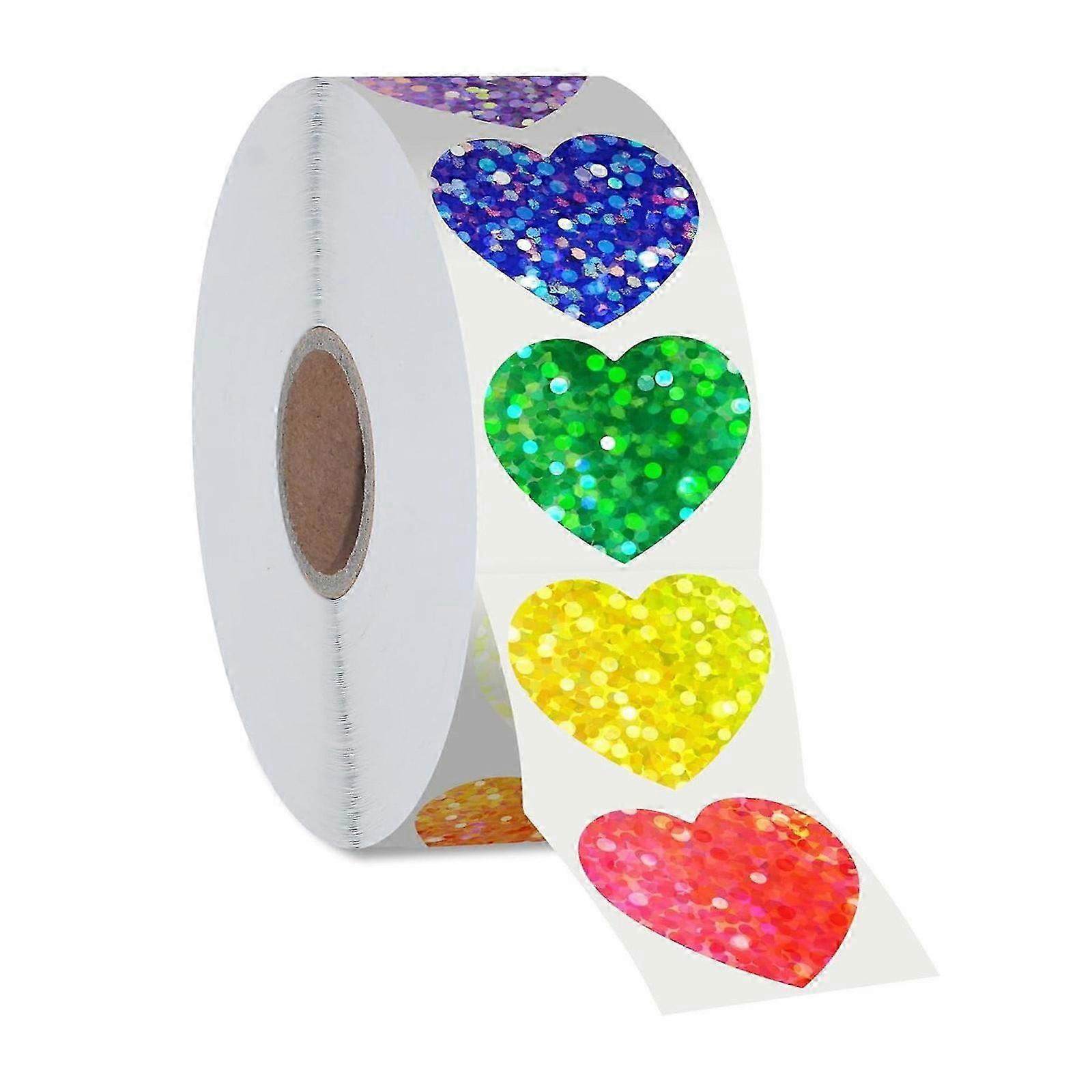Self-Adhesive Heart Stickers 500pcs