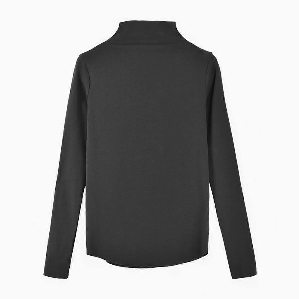 Women's Turtleneck Long Sleeve Solid Base Layer Slim Fit Elegant Commute Basic Top