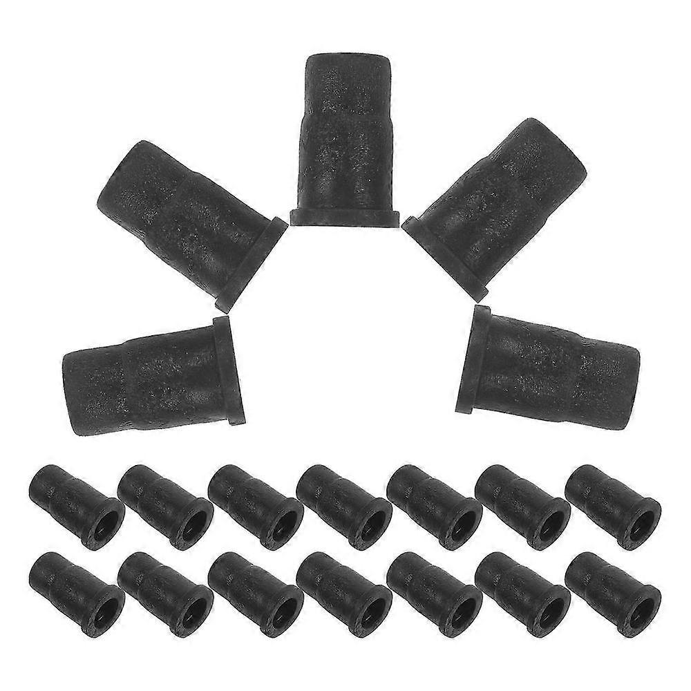 20 Pack Caster Sockets, ABS Material, For Caster Stem Replacements