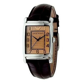 Armani Classics kvartsi analoginen miesten katsella AR0403 Cowskin ranne koru