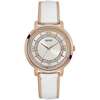 Guess watches ladies montauk Japanese Quartz Analog Woman Watch with Cowskin Bracelet W0934L1