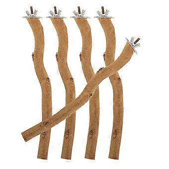 Wood Bird Perch for Parrot Stand Providing Oral Health 15Pcs