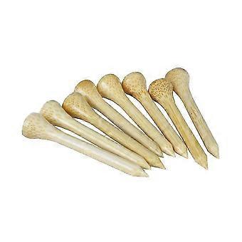 100pcs bambu tee suporte bolas de golfe, golf ball pregos tee ball pino prego chute 70mm