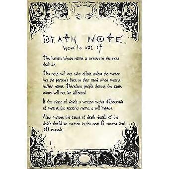 DEATH NOTE - HOW TO USE IT Wooden Jigsaw Puzzles UE443