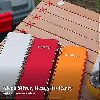 Folding Camping Cooker Windscreen | Lightweight Aluminum Alloy Construction,