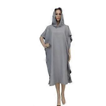 Quick-Dry Adult Wearable Towel Robe with Hood, 108cm, 420g