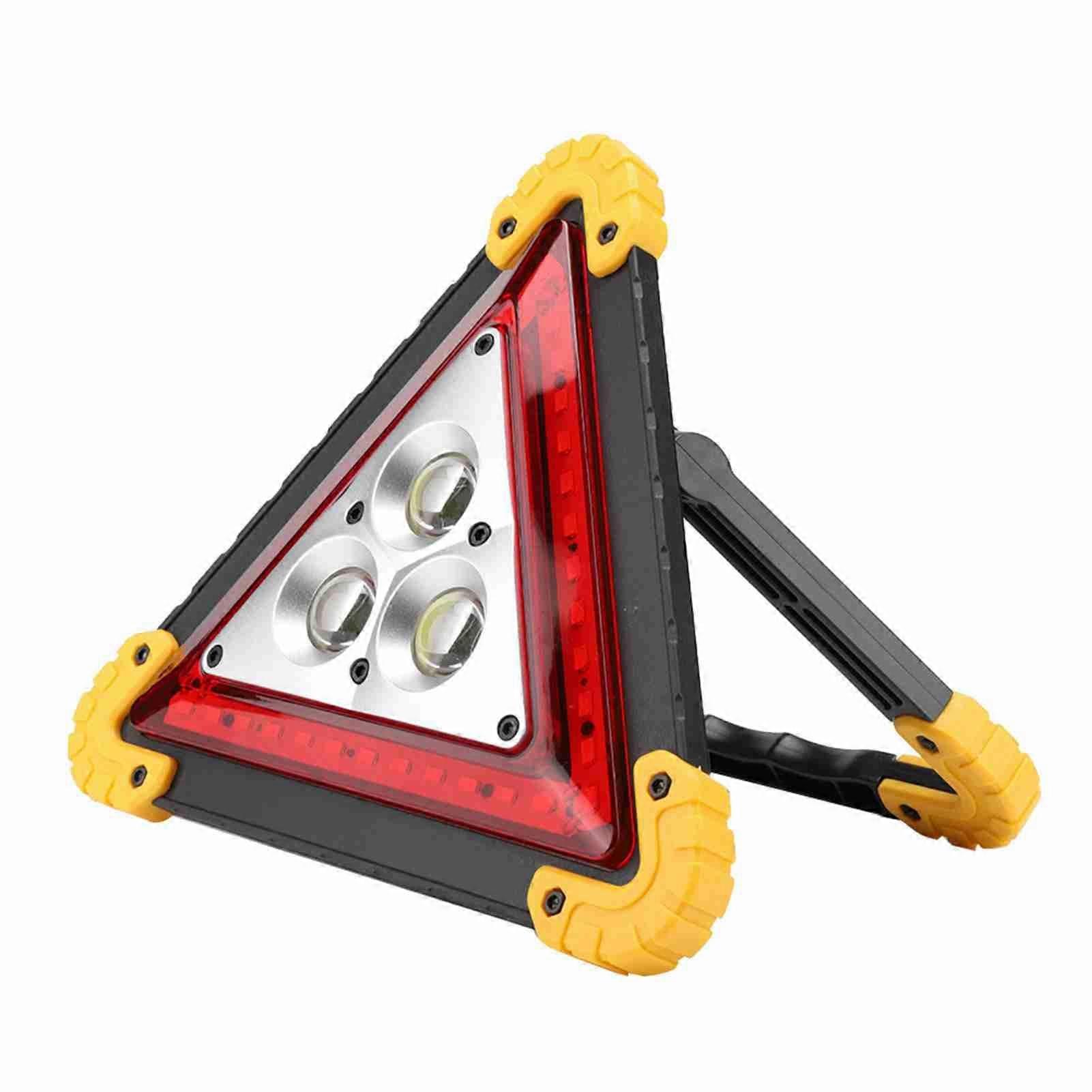 30W Multi-Function Emergency Stop Triangle with Red LED Warning Light