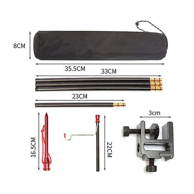 ランプブラケット取り外し可能なランタンスタンドランプキャンプランプブラケットランプホルダーデュアルハンガーランプホルダーポータブルキャンプアクセサリー