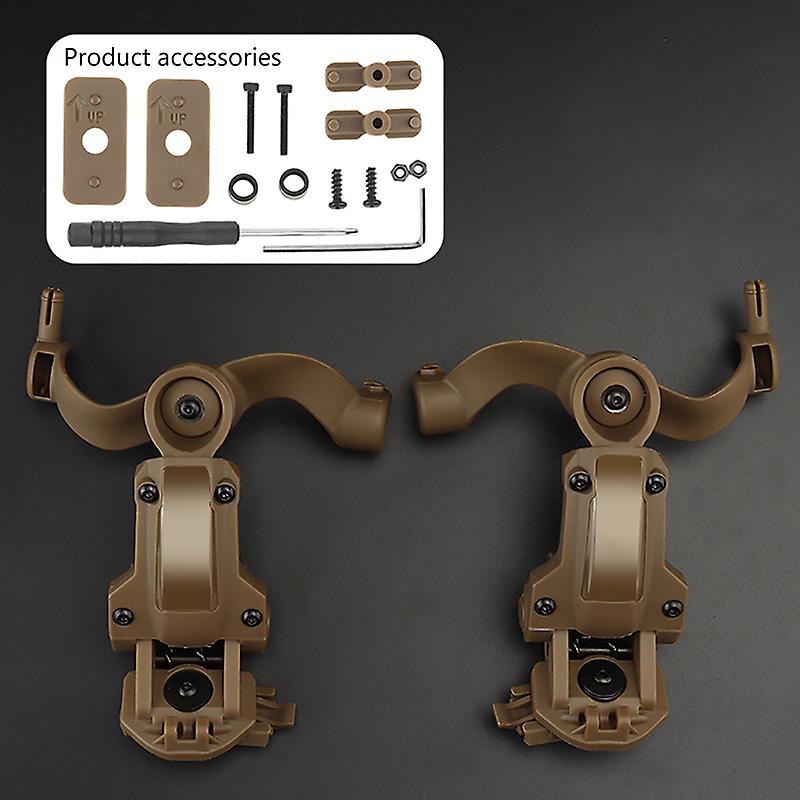 1set אוזניות טקטיות מתאם מסילה קסדה חרטום מסילה אוזניות אביזרים