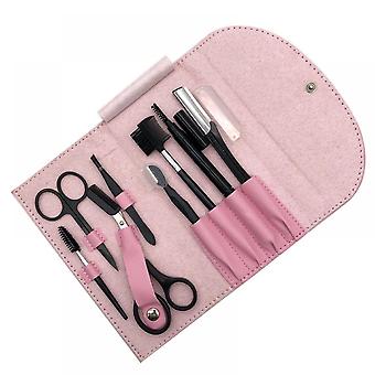 8PCS Eyebrow Shaping Grooming Kit, Eyebrow Scissors, Eyebrow Pencil, Eyebrow Brush Trimmer, Brush,Tweezer,Beauty Tools Set