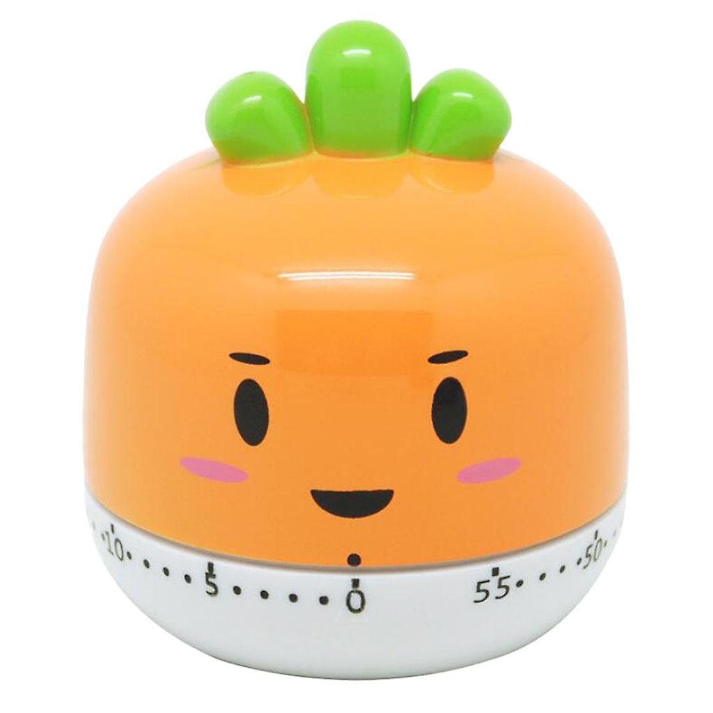 Cute Cartoon Mechanical Kitchen Cooking Timer Clock Baking Timer Orange