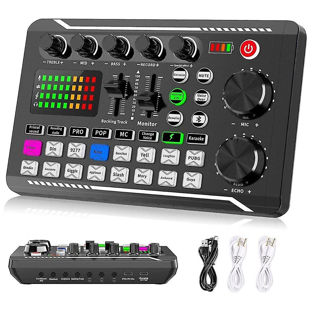 F998 Live Sound Card Audio Mixer Podcast, Meni hlasu pre dosku pre mikrofn Karaoke