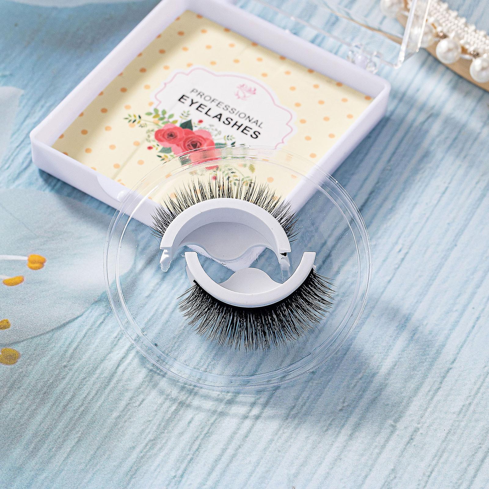 8d Self Adhesive Eyelashes Multilayered Bushy Curling Up Lashes Cat Eyes