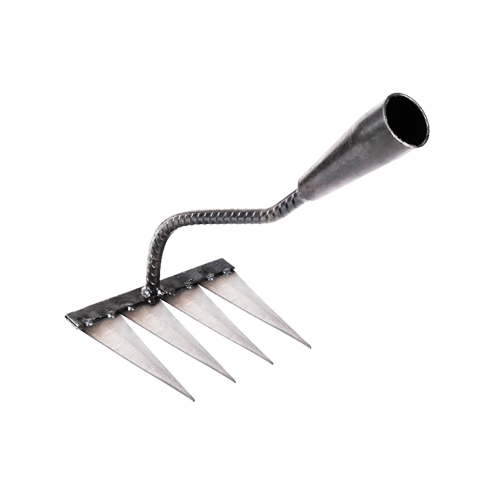 Garden Rake Hardened Strong Sharp Tines Rake for Gardening Mulching ...
