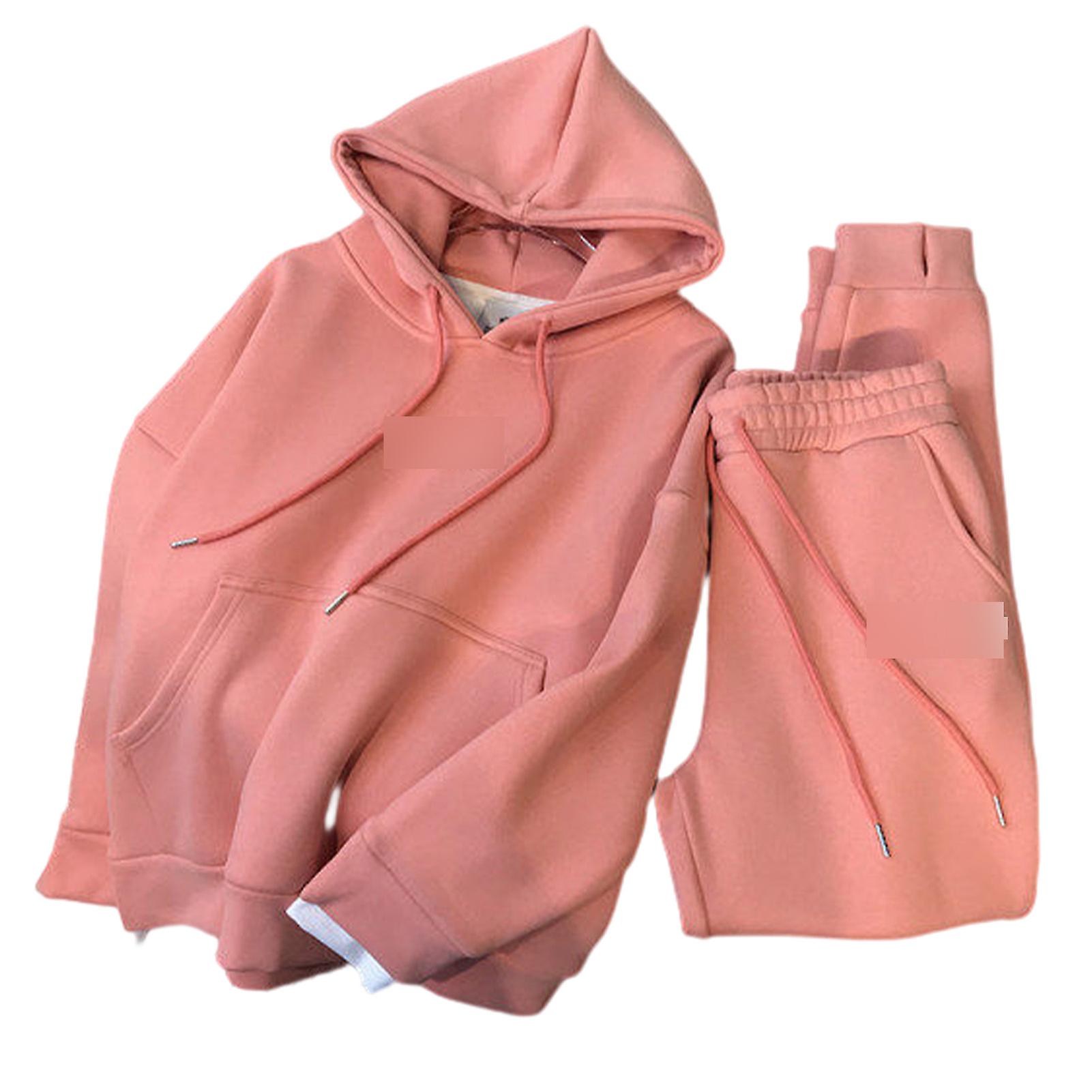Women's 2 Piece Outfits Long Sleeve Hooded And Pants Lounge Sets