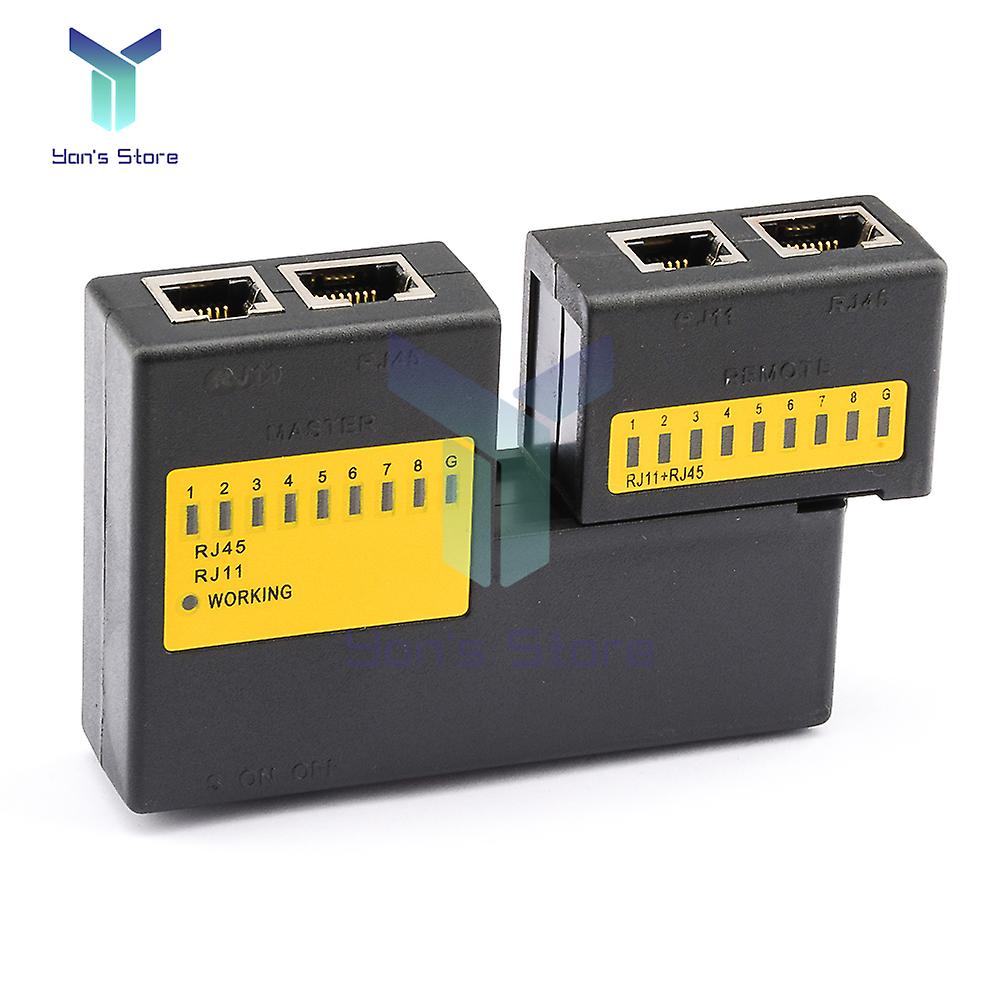 Dc 9v Professional Mini Network Cable Tester Rj45 Rj11 Rj12 Network Lan Cable Tester Detector Tracker Remote Test Tools Kit