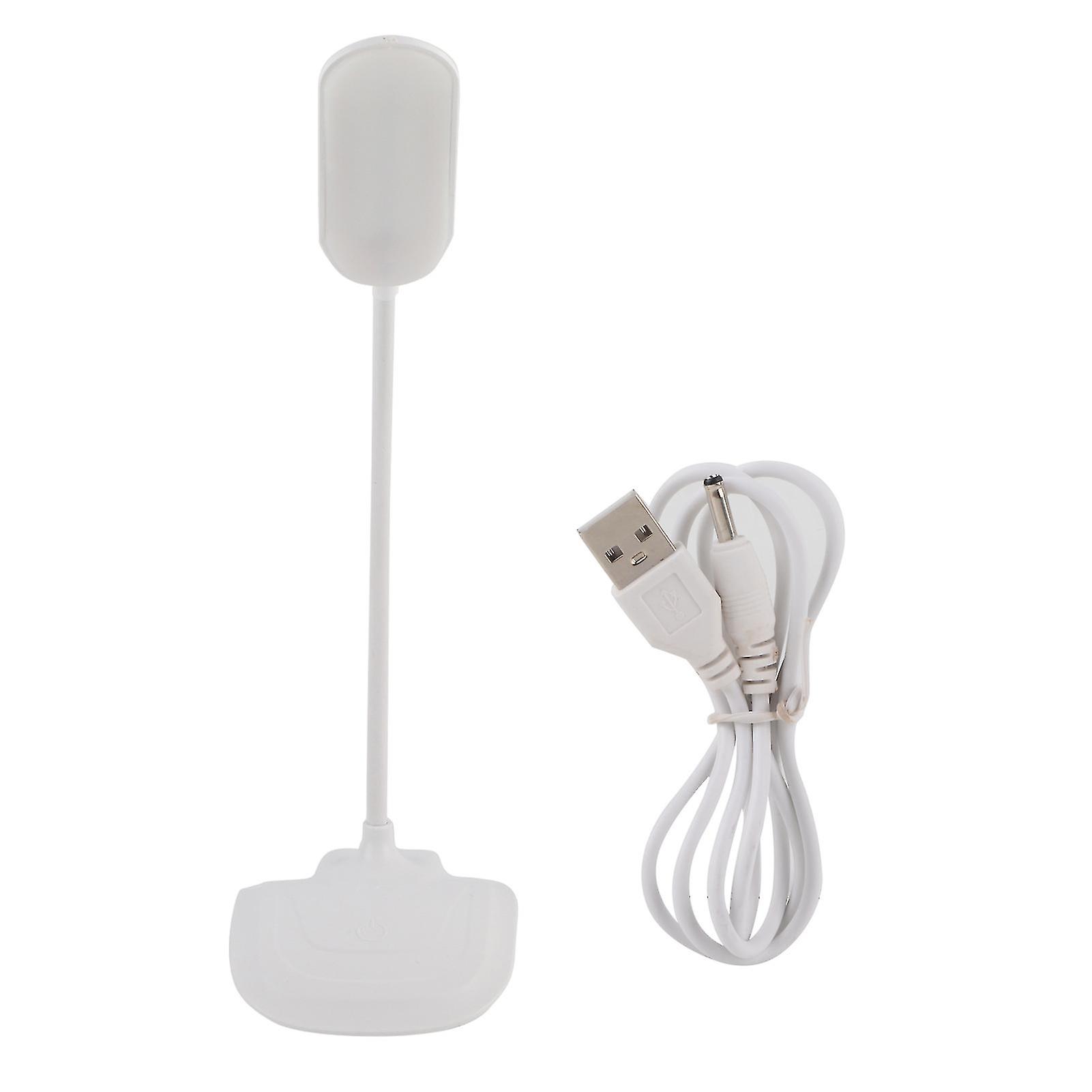 LED USB Flexible Table Lamp Tabletop Bedside Touch Switch Dimmable Reading Studying Light