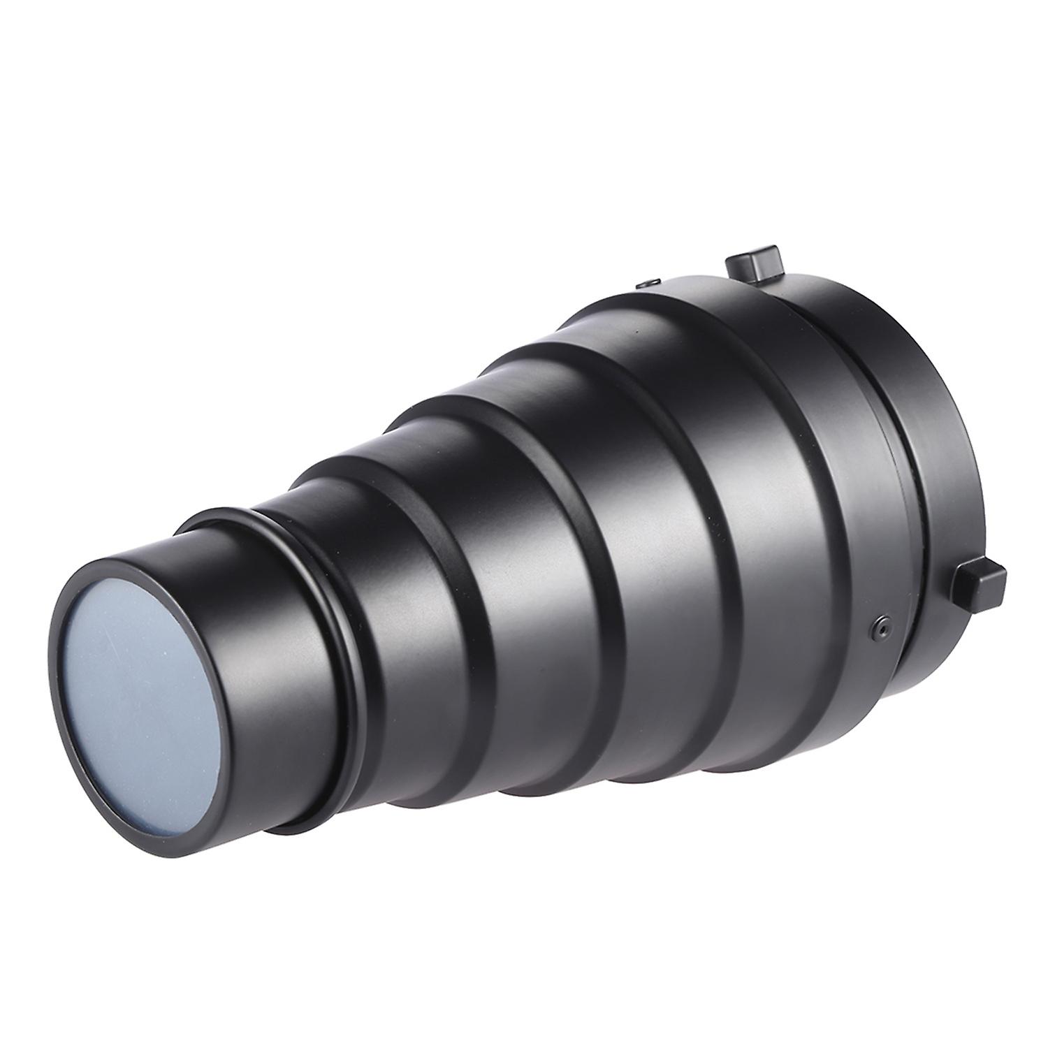 Metal Conical Snoot with Honeycomb Grid 5pcs Color Filter Kit for Bowens Mount Studio Strobe Monolig
