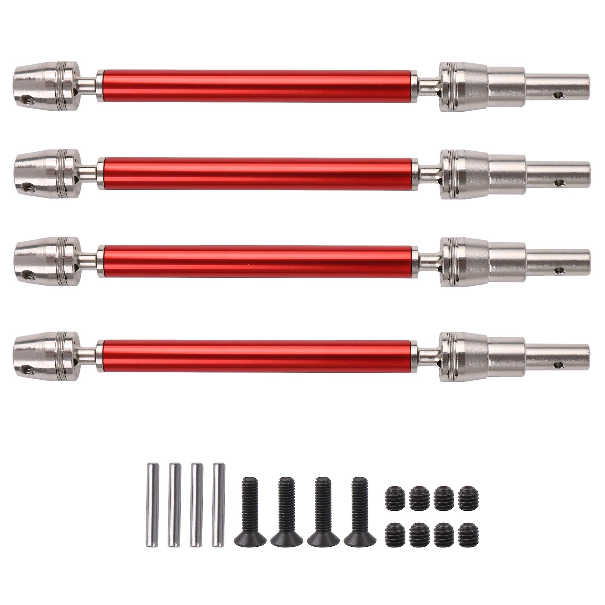 4Pcs RC Al. CVD Drive Joint Set Replacement for ARRMA OUTCAST 1:10 Red