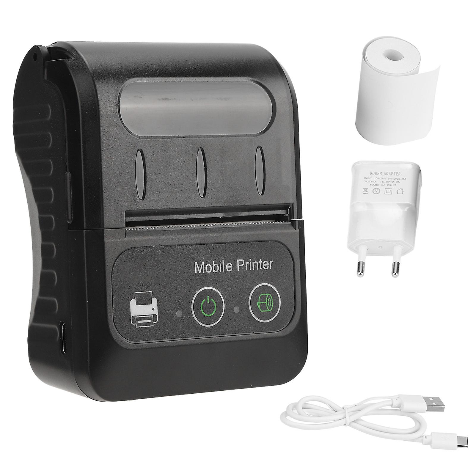 Fast Thermal Label Printer 50-80mm/s Multi-Language Support Double Button for Office