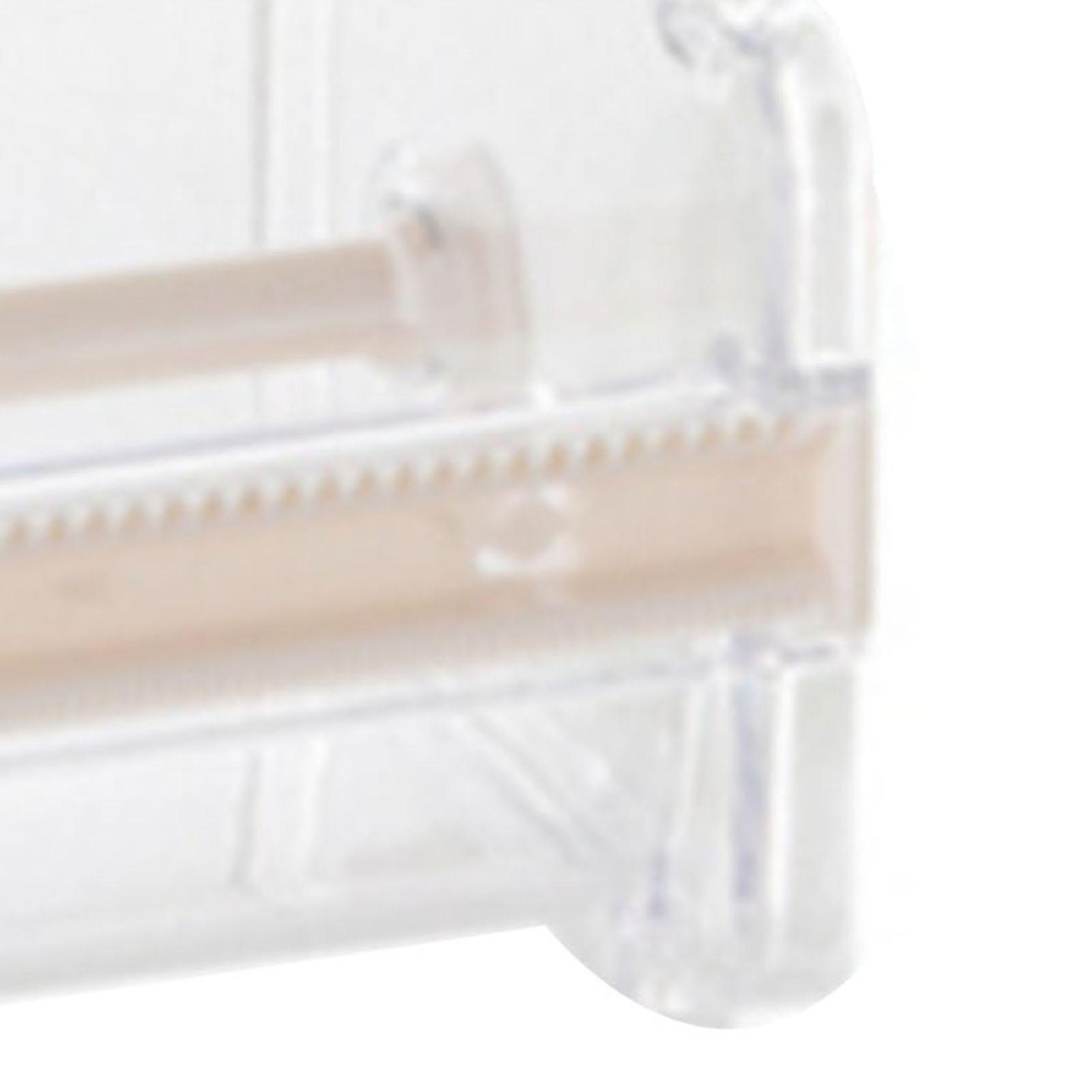 Washi Tape Dispenser Cutter Transparent Beige ABS Plastic Stackable Holder