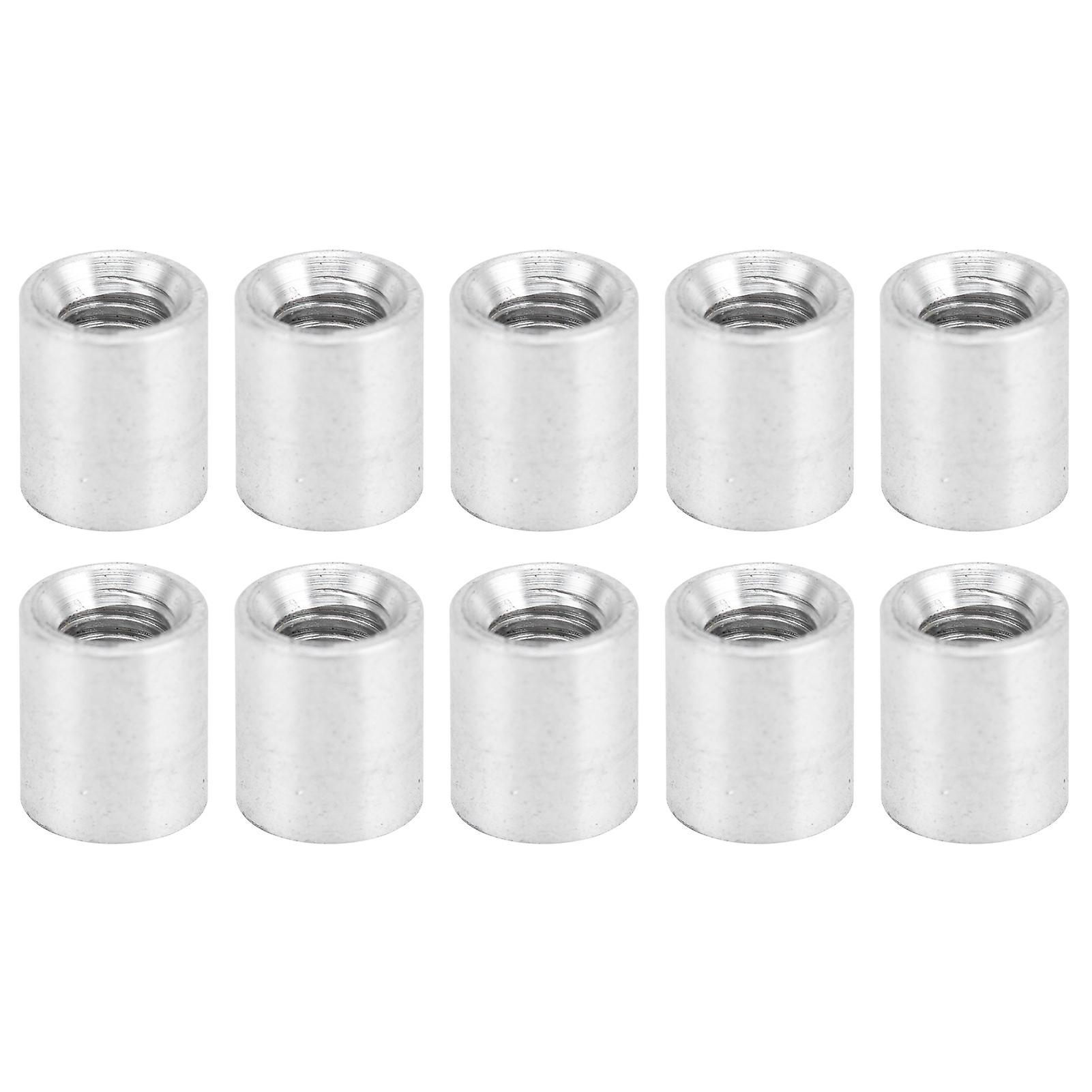 10Pcs Round Standoff Aluminum Alloy Female Thread Pillar Connecting Column Spacer M4x0.7mmLong 9mm