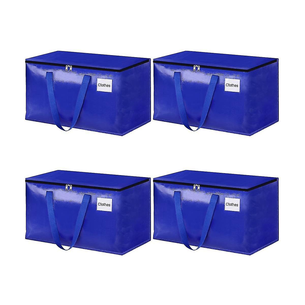 6 borse per traslochi, borse portaoggetti con manici robusti e cerniere resistenti, contenitori portaoggetti per risparmiare spazio