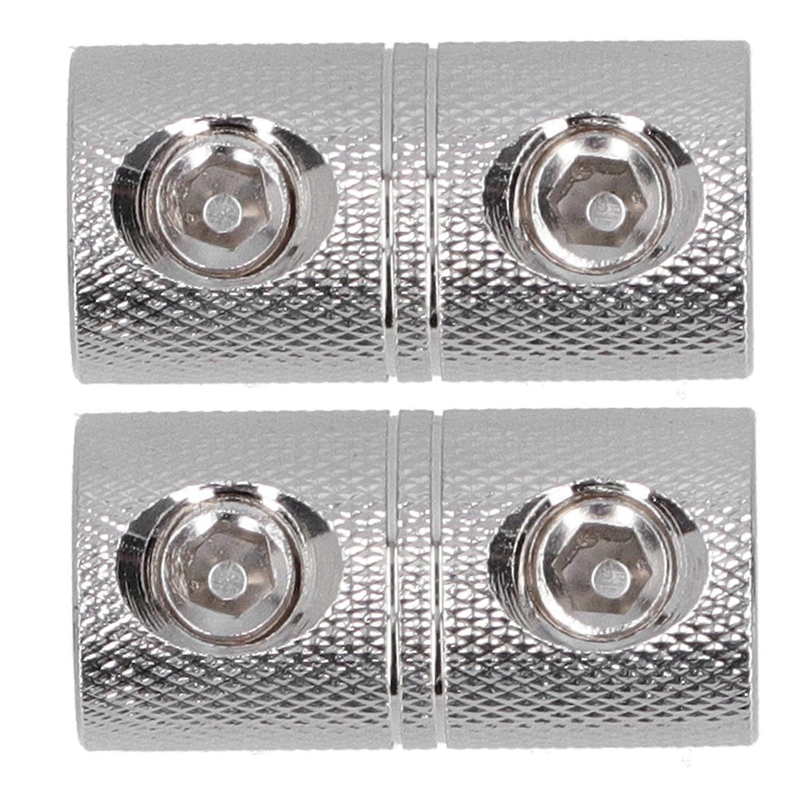 2pcs Power Cord Extension Terminal 0 Gauge Input Output Wire Coupler for Car Audio System