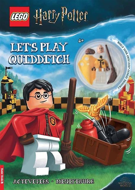Lego Harry Potter Lets Play Quidditch Activity Book With Cedric Diggory Minifigu by Buster Books Paperback Book