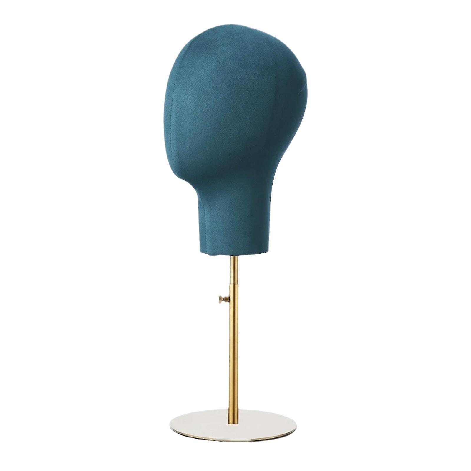 Paryk display stativ, hat display stand, mannequin hoved, metal base, stabil, hårstykker Display holder til indkøbscenter
