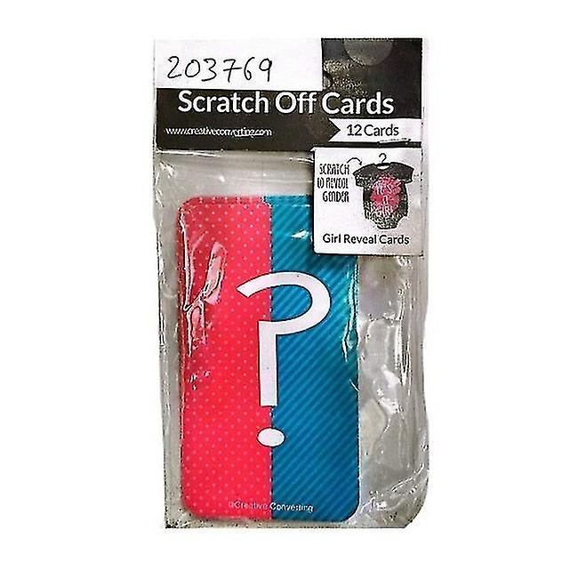 Creative Party Gender Reveal Novelty Scratch Card (Pack of 12)