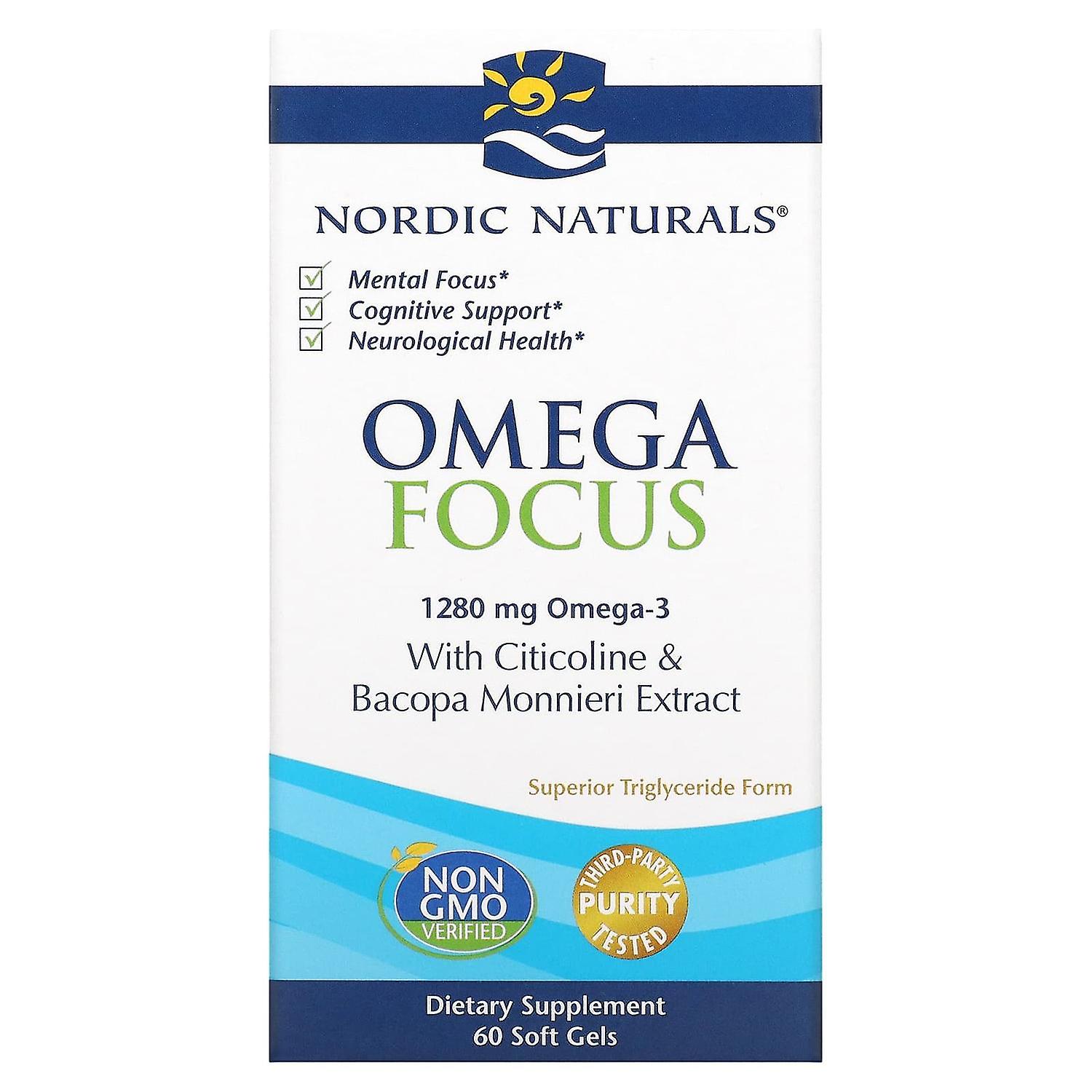 Nordic Naturals, Omega Focus, 1,280 mg, 60 Soft Gels