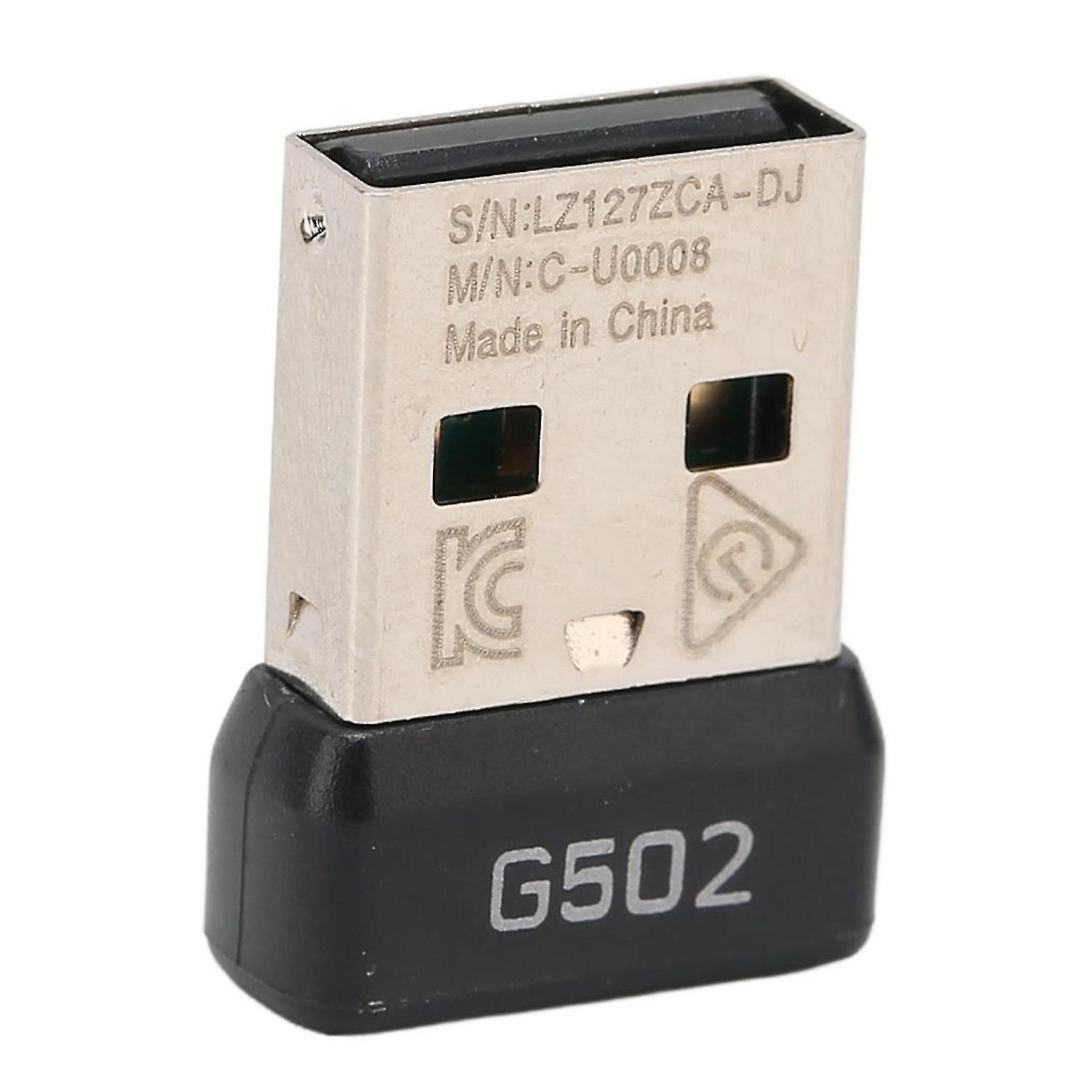USB Receiver 2.4GHz Wireless Stable Signal Small Portable Durable ABS Metal Mouse Adapter for G502 L