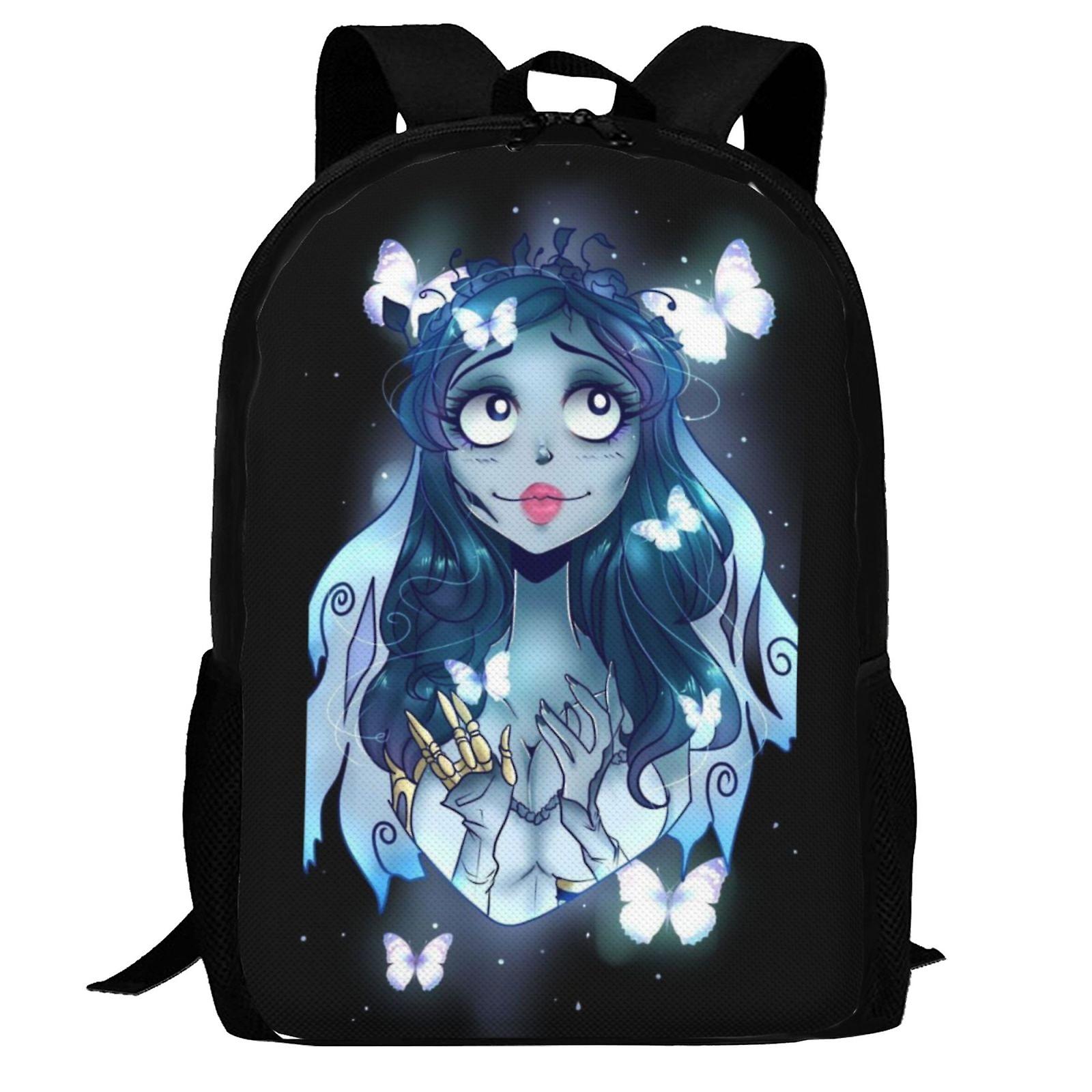 Corpse Bride Backpack,3d Print Laptop Backpack Lightweight Casual Daypack Bookbag Multi-Function Travel Backpack