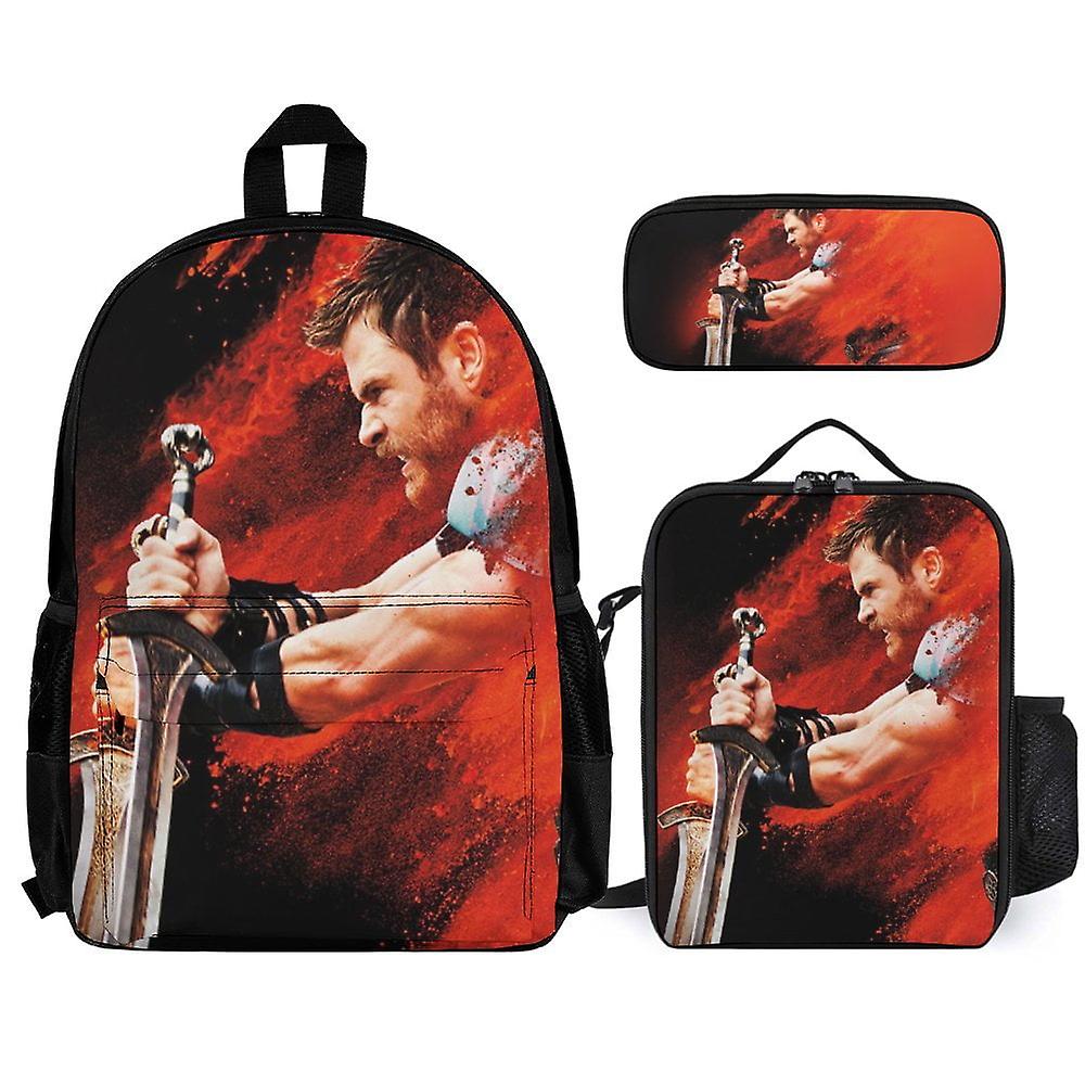 Thor 3Pcs Backpacks Sets with Lunch Bag And Pencil Case