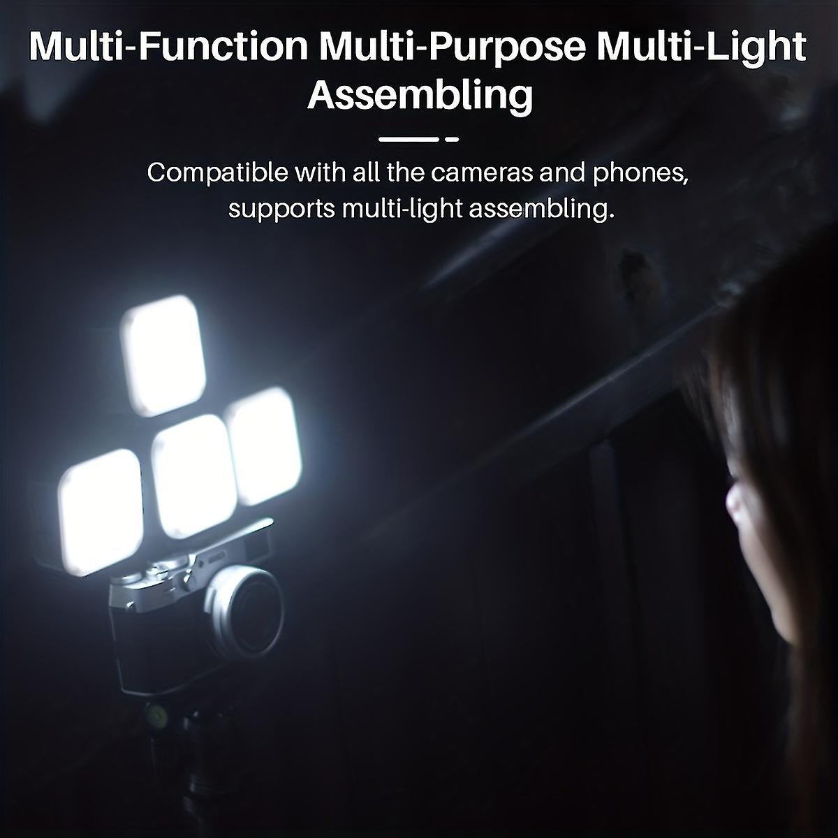 1pcs Mini Square Fill Light, LED Video Fill Light for Camera Vlog