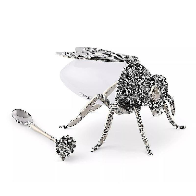 Metal Crafts Deluxe Bee Honey Jar Table Storage Jar Decorative Objects Bee Spice Jar