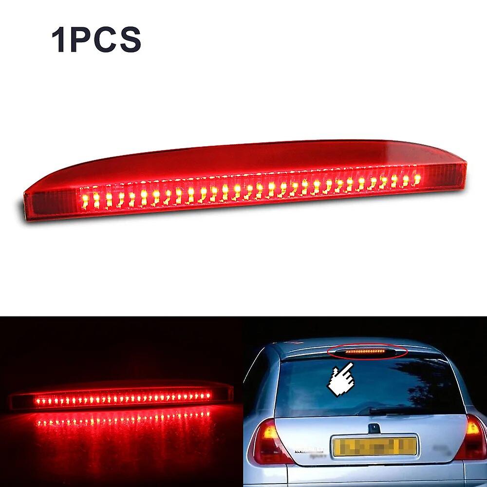 1pc Led 3dje bremselys High Mount lampe for Renault Megane II Mk2 stasjonsvogn 2003-2009 Redthird Rear Stop Lamps Tail Warning Lights