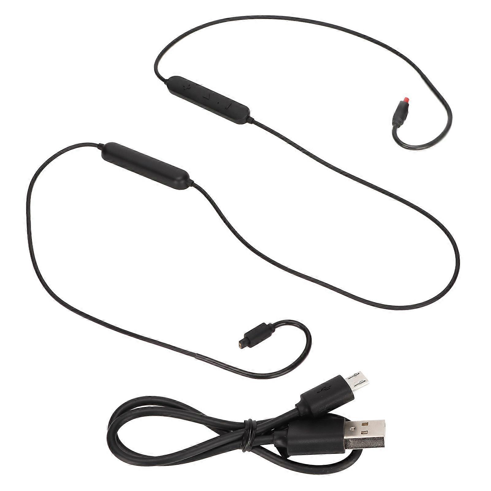 Bt Wireless Mmcx Adapter Cable Rechargeable Low Latency Headphone Cable With Microphone And Controller For Ath Im01