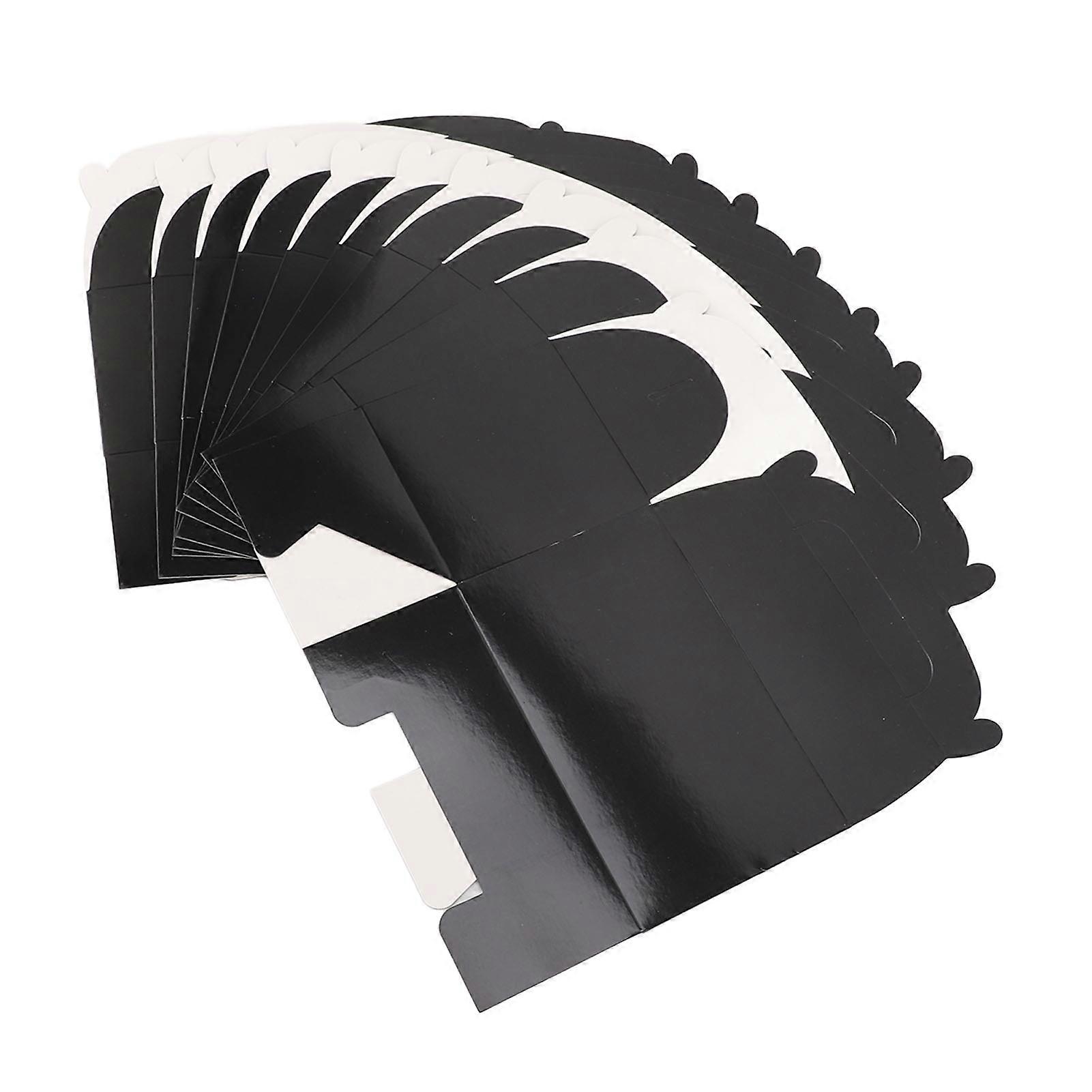 10pcs Black Gable Boxes Party Favor Boxes Portable Paper Bakery Boxes with Handle for Birthday Wedding Party