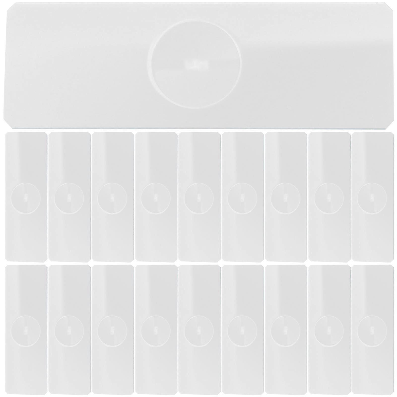 50 pcs Microscope Slide Glass Slides Laboratory Glass Microscope Slide for Aquatic Specimens (Single Concave)