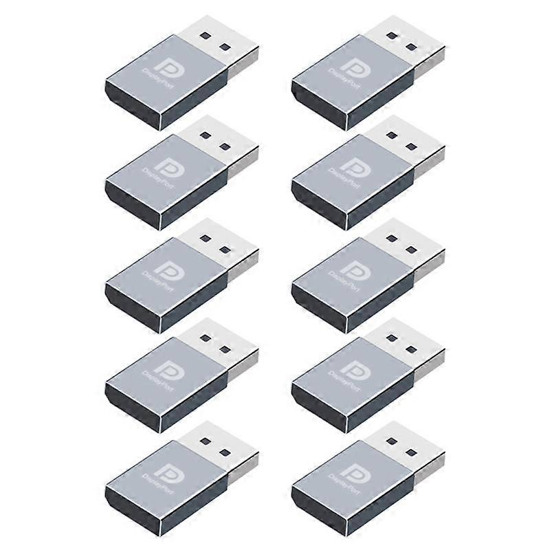 10Pcs 4K Displayport Dummy Plug DP Virtual Display Adapter EDID Headless Ghost Emulator Graphics Vi